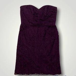 David’s Bridal Plum Bridesmaid Dress Sz 10